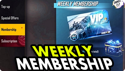 Free Fire Weekly Membership BD